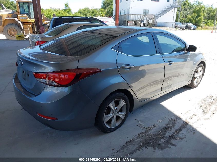 2016 Hyundai Elantra Value Edition VIN: KMHDH4AE2GU645405 Lot: 39468292