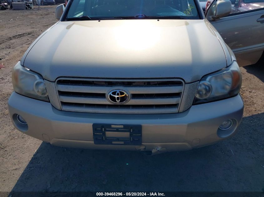 2005 Toyota Highlander Limited V6 VIN: JTEDP21A550046989 Lot: 39468296