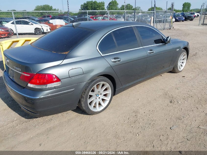 2006 BMW 750I VIN: WBAHL835X6DT03608 Lot: 39468326