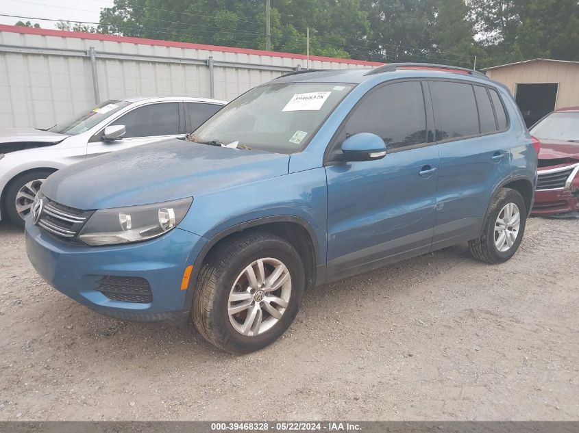 2017 VOLKSWAGEN TIGUAN 2.0T/2.0T S - WVGBV7AX6HK028444