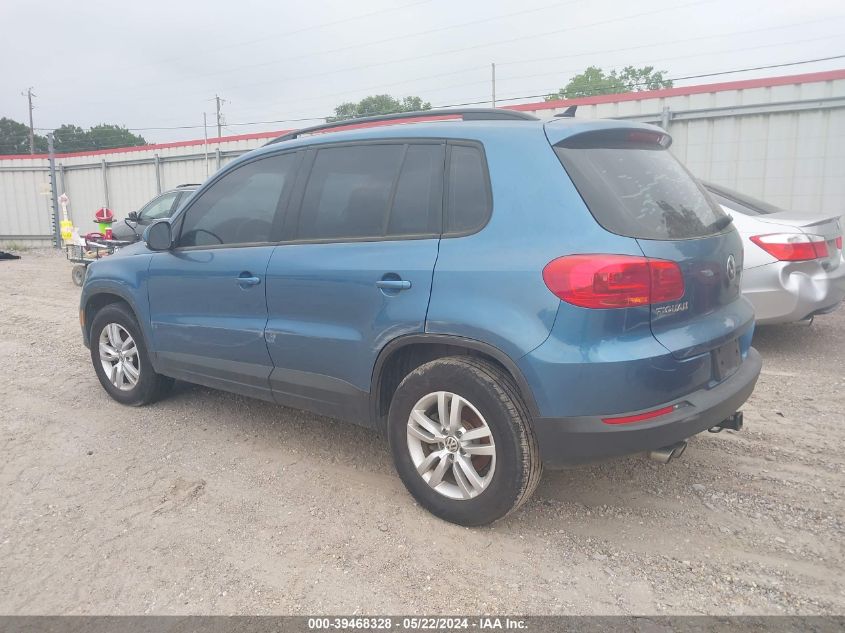 2017 VOLKSWAGEN TIGUAN 2.0T/2.0T S - WVGBV7AX6HK028444