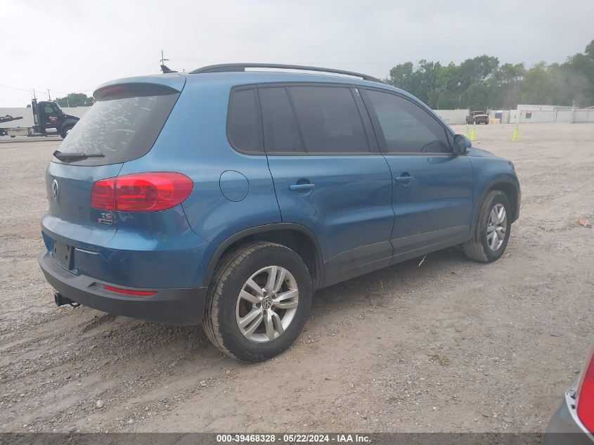 2017 VOLKSWAGEN TIGUAN 2.0T/2.0T S - WVGBV7AX6HK028444