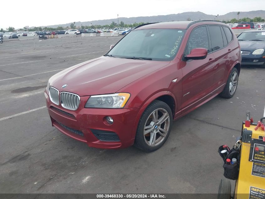 2013 BMW X3 xDrive28I VIN: 5UXWX9C51D0D07928 Lot: 39468330