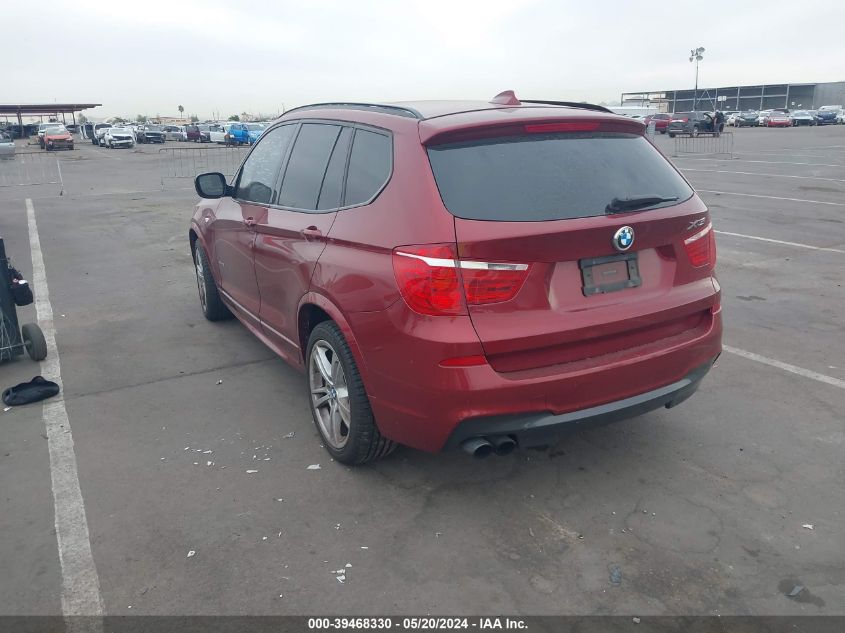 2013 BMW X3 xDrive28I VIN: 5UXWX9C51D0D07928 Lot: 39468330