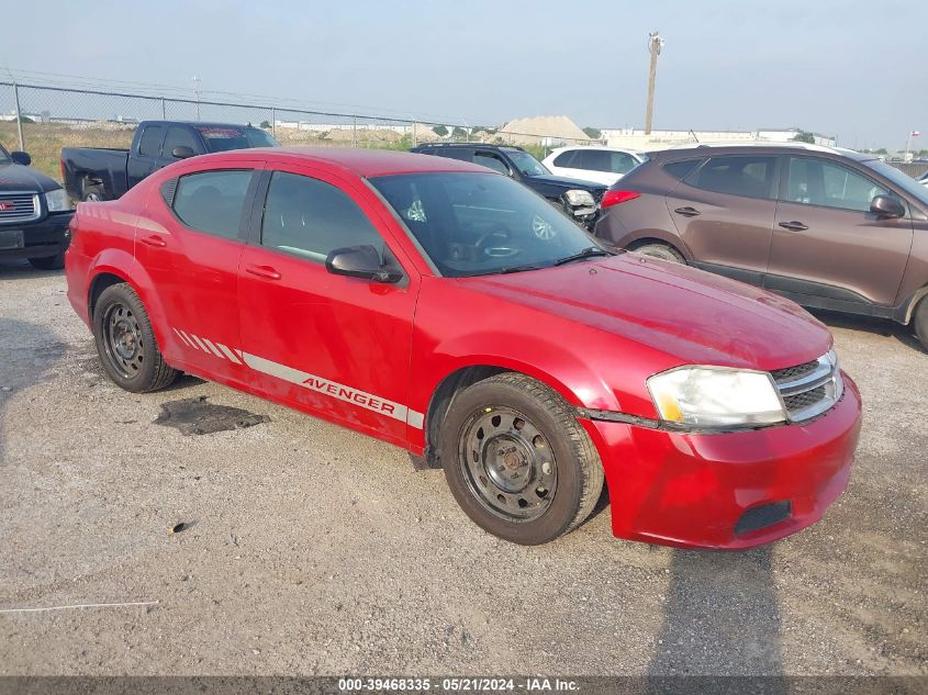 2014 Dodge Avenger Se VIN: 1C3CDZAB4EN161231 Lot: 39468335