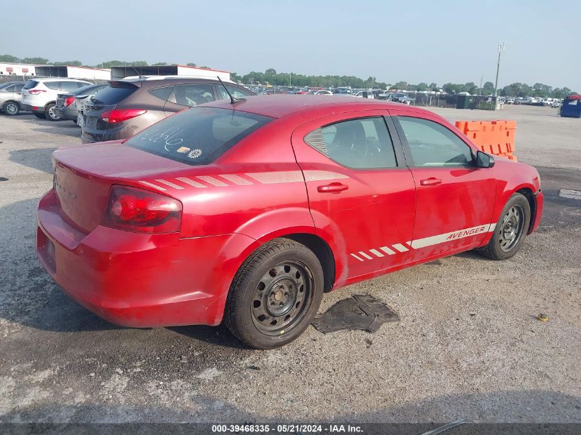 2014 Dodge Avenger Se VIN: 1C3CDZAB4EN161231 Lot: 39468335