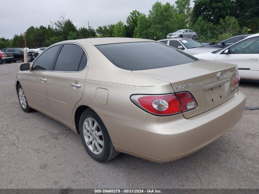 2003 Lexus Es 300 VIN: JTHBF30GX30093568 Lot: 39468379