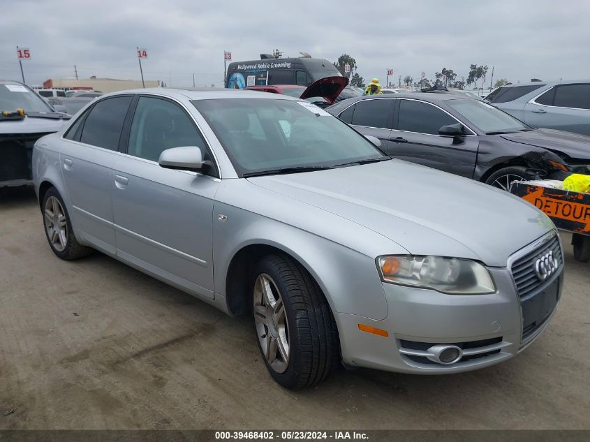 2006 Audi A4 2.0T VIN: WAUDF78E96A167174 Lot: 39468402