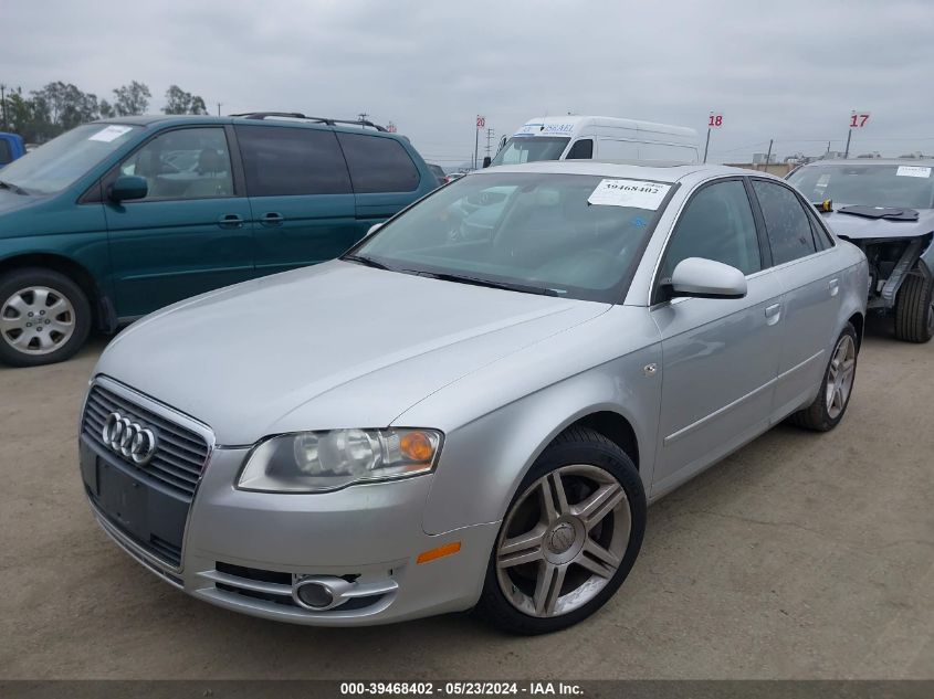 2006 Audi A4 2.0T VIN: WAUDF78E96A167174 Lot: 39468402