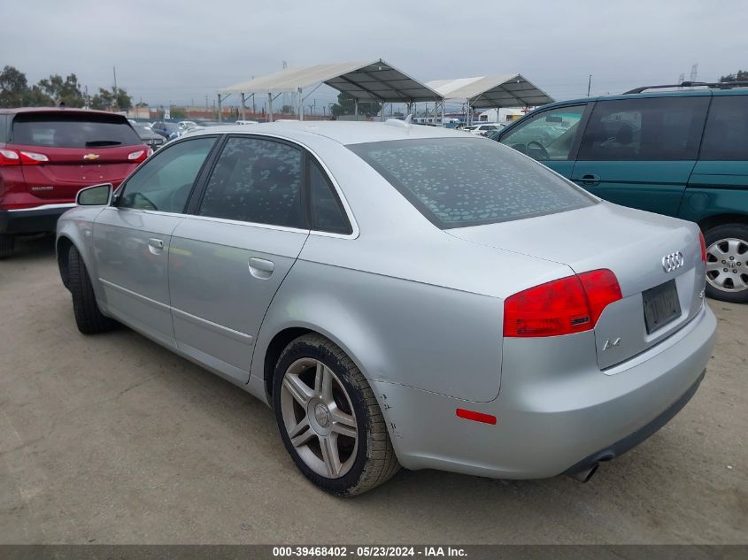 2006 Audi A4 2.0T VIN: WAUDF78E96A167174 Lot: 39468402