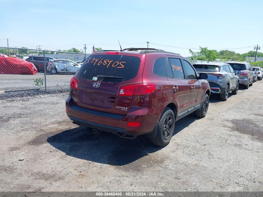 2009 Hyundai Santa Fe Gls VIN: 5NMSG73D89H313063 Lot: 39468405