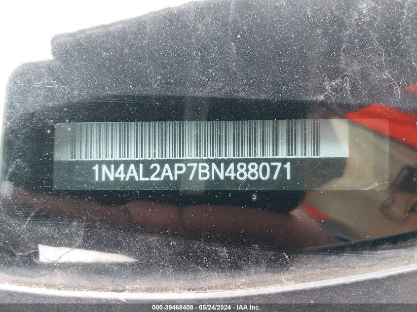 2011 Nissan Altima 2.5 S VIN: 1N4AL2AP7BN488071 Lot: 39468408