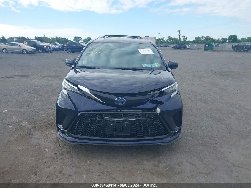 2022 Toyota Sienna Xse VIN: 5TDXSKFCXNS070809 Lot: 39468414