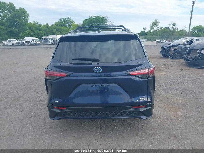 2022 Toyota Sienna Xse VIN: 5TDXSKFCXNS070809 Lot: 39468414