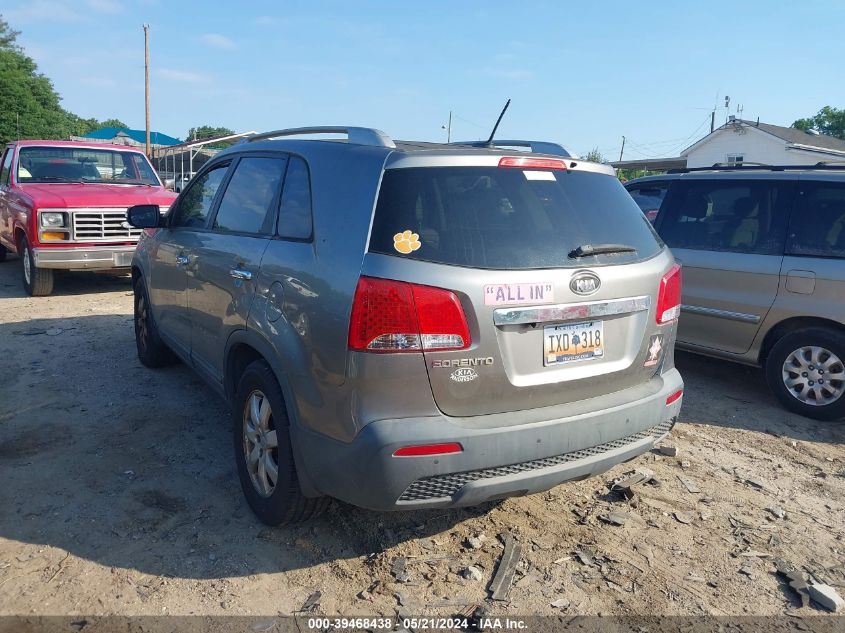 2011 Kia Sorento Lx VIN: 5XYKT3A11BG020294 Lot: 39468438