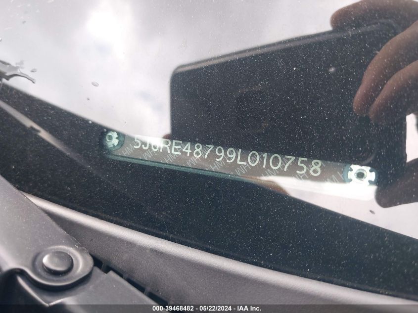 2009 Honda Cr-V Ex-L VIN: 5J6RE48799L010758 Lot: 39468482
