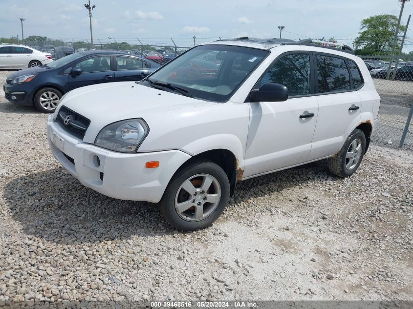 2008 Hyundai Tucson Gls VIN: KM8JM12B48U861856 Lot: 39468516