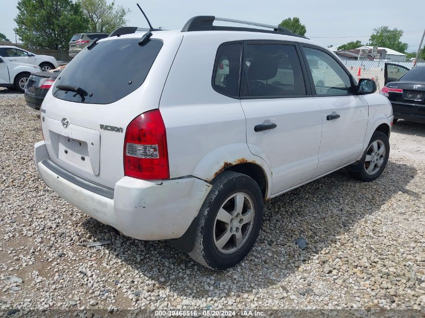 2008 Hyundai Tucson Gls VIN: KM8JM12B48U861856 Lot: 39468516