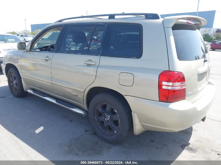 2001 Toyota Highlander V6 VIN: JTEGF21A310014374 Lot: 39468573