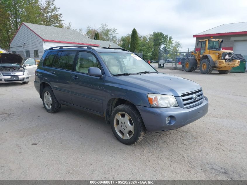 2006 Toyota Highlander Limited V6 VIN: JTEEP21A560171822 Lot: 39468617