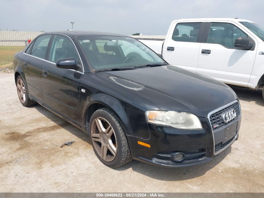 2008 Audi A4 2.0T VIN: WAUAF78EX8A009335 Lot: 39468622