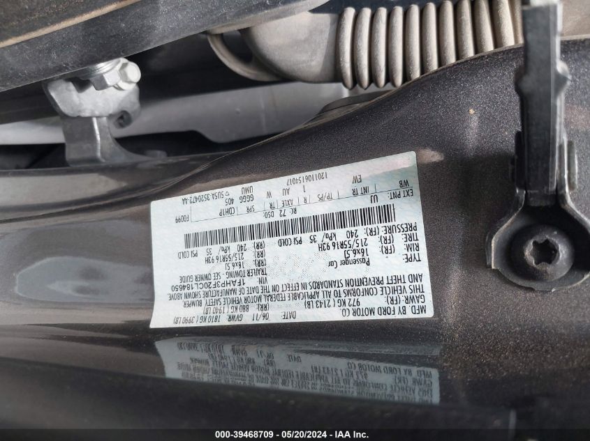 2012 Ford Focus Se VIN: 1FAHP3F20CL184650 Lot: 39468709