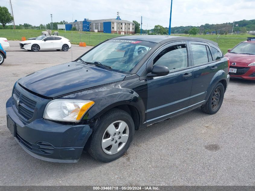 2007 Dodge Caliber VIN: 1B3HB28B87D376867 Lot: 39468718