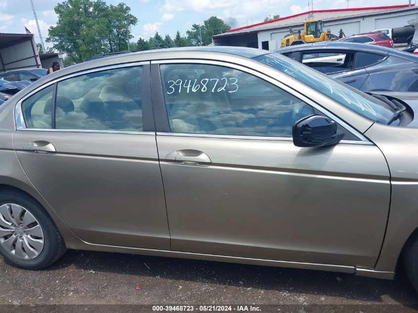 2010 Honda Accord 2.4 Lx VIN: 1HGCP2F34AA082219 Lot: 39468723