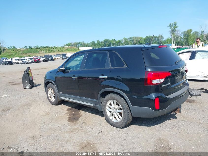 2015 Kia Sorento Lx VIN: 5XYKTCA63FG614211 Lot: 39468743