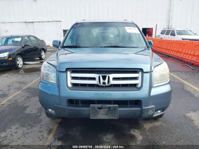 2006 Honda Pilot Ex VIN: 2HKYF18416H558529 Lot: 39468745