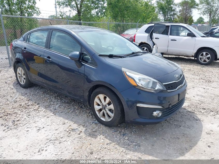 2016 Kia Rio Ex VIN: KNADN4A30G6642922 Lot: 39468755