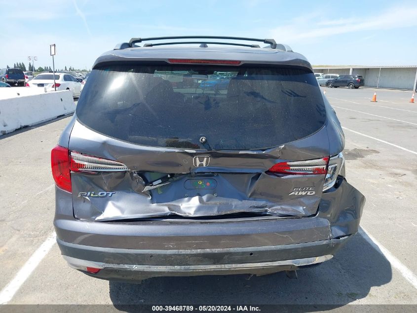 2016 Honda Pilot Elite VIN: 5FNYF6H0XGB025931 Lot: 39468789