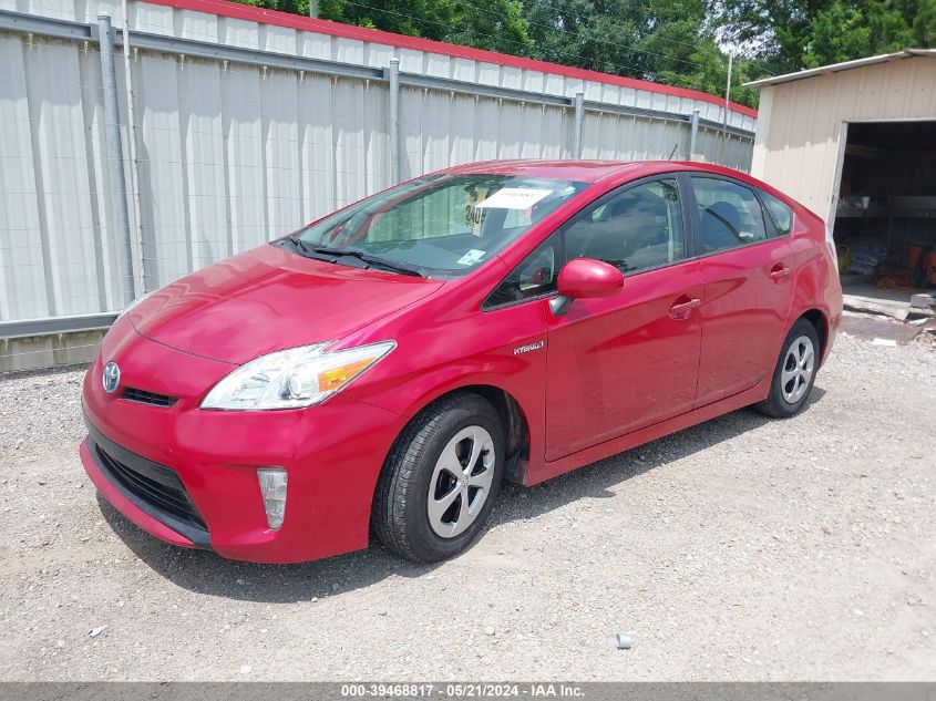 2013 Toyota Prius Two VIN: JTDKN3DU0D0337587 Lot: 39468817