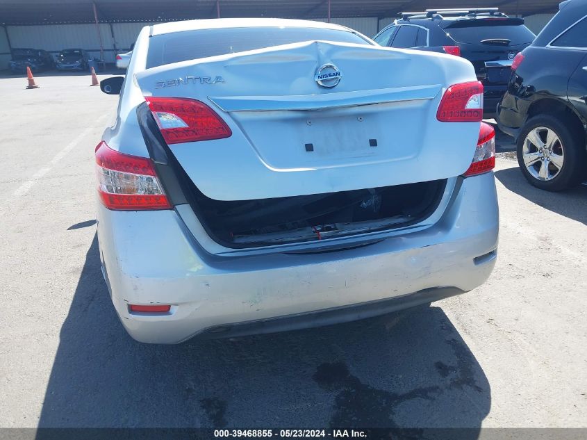 2015 Nissan Sentra S VIN: 3N1AB7AP9FY311494 Lot: 39468855