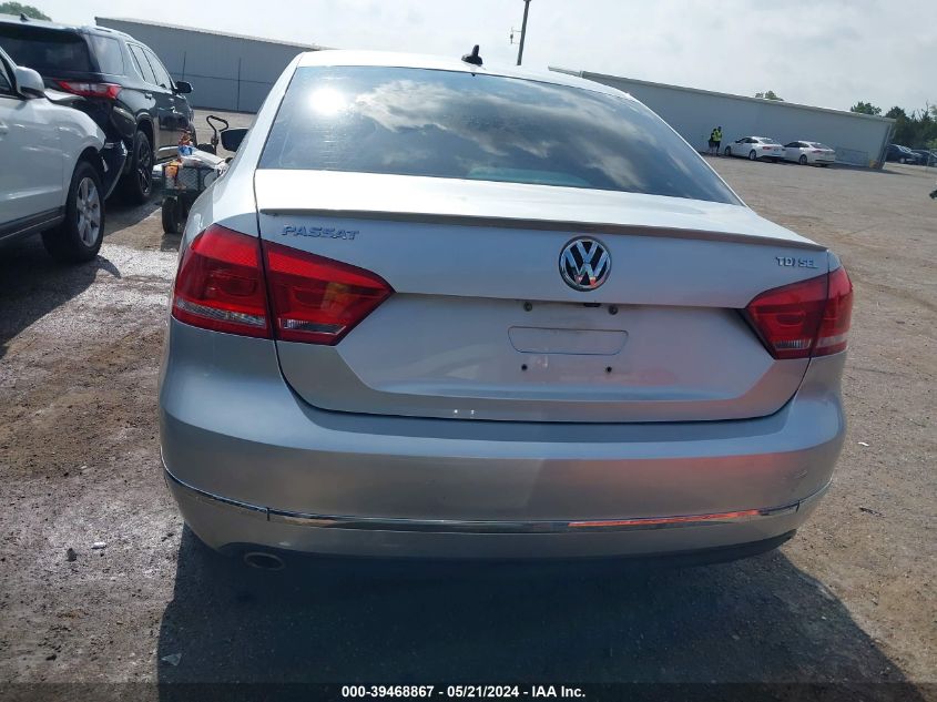 2015 Volkswagen Passat 2.0L Tdi Sel Premium VIN: 1VWCV7A34FC074204 Lot: 39468867