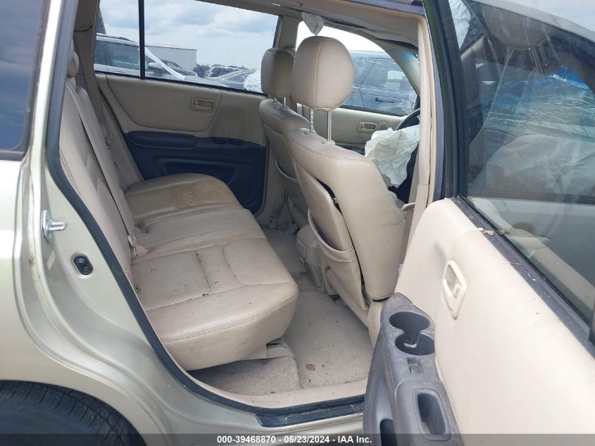 2003 Toyota Highlander V6 VIN: JTEGF21A230079896 Lot: 39468870