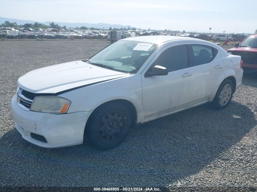 2014 Dodge Avenger Se VIN: 1C3CDZAB0EN147603 Lot: 39468905