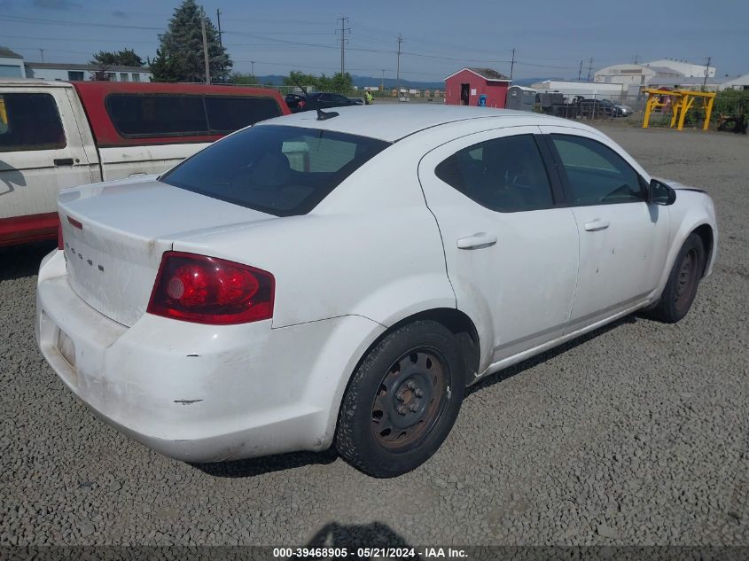 2014 Dodge Avenger Se VIN: 1C3CDZAB0EN147603 Lot: 39468905