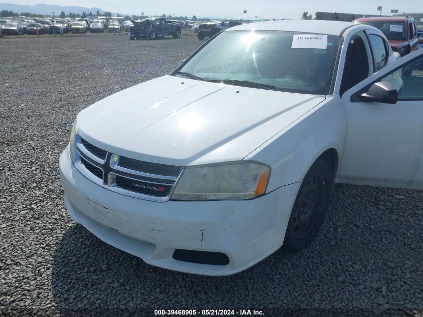 2014 Dodge Avenger Se VIN: 1C3CDZAB0EN147603 Lot: 39468905