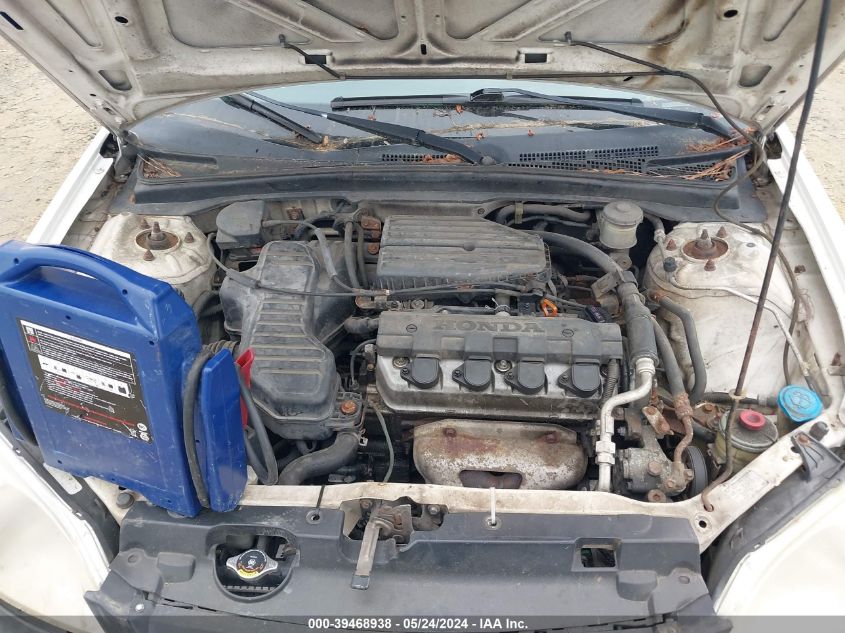 2003 Honda Civic Lx VIN: 1HGES16573L023739 Lot: 39468938