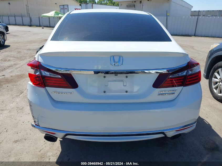 2017 Honda Accord Sport Se VIN: 1HGCR2F10HA020349 Lot: 39468942