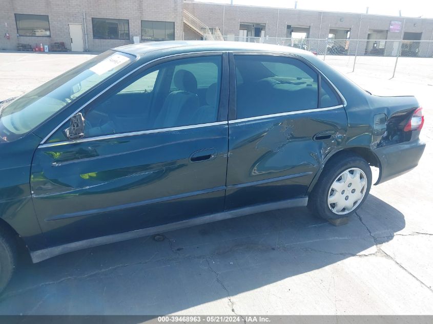 2000 Honda Accord 2.3 Lx VIN: 3HGCG6658YG700811 Lot: 39468963