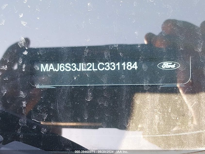 2020 Ford Ecosport Ses VIN: MAJ6S3JL2LC331184 Lot: 39468971