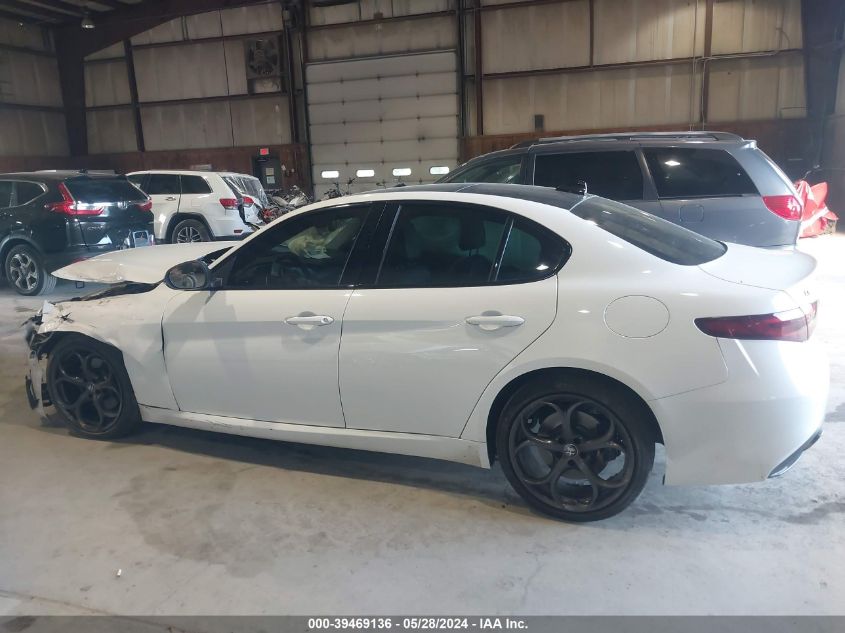 2018 Alfa Romeo Giulia Ti Sport Rwd VIN: ZARFAECN0J7596642 Lot: 39469136