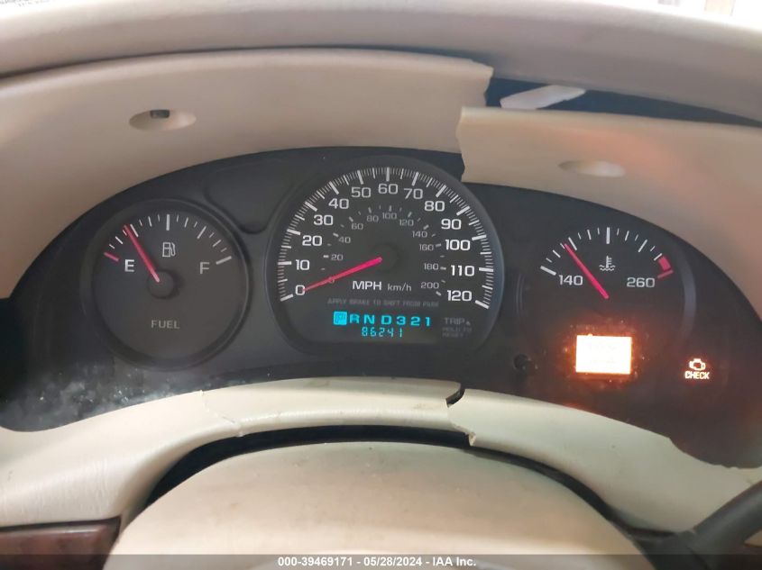 2002 Chevrolet Impala VIN: 2G1WF55E629262004 Lot: 39469171