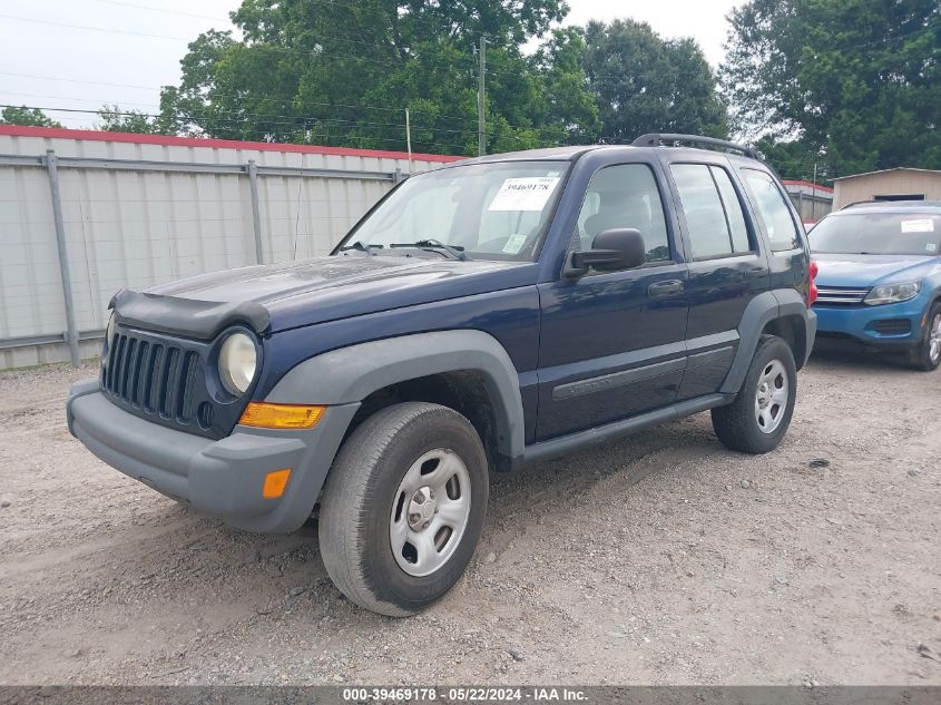 2006 Jeep Liberty Sport VIN: 1J4GK48K36W187594 Lot: 39469178