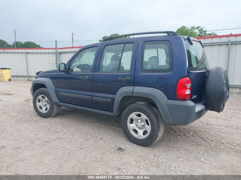 2006 Jeep Liberty Sport VIN: 1J4GK48K36W187594 Lot: 39469178