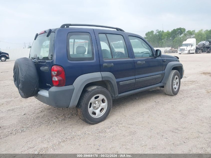 2006 Jeep Liberty Sport VIN: 1J4GK48K36W187594 Lot: 39469178