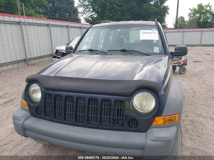 2006 Jeep Liberty Sport VIN: 1J4GK48K36W187594 Lot: 39469178