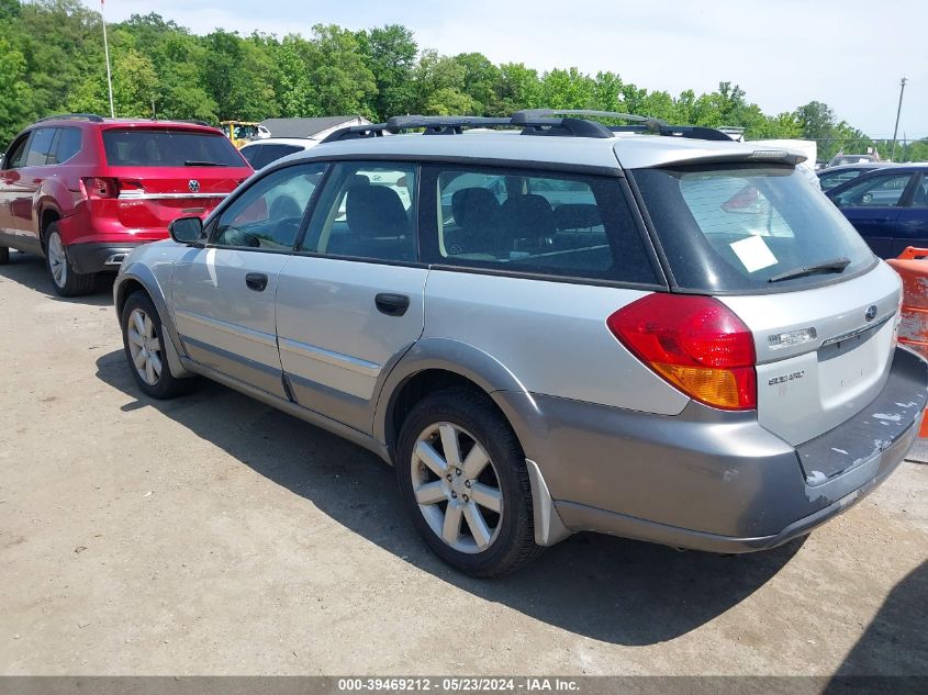 2006 Subaru Outback 2.5I VIN: 4S4BP61C967358676 Lot: 39469212